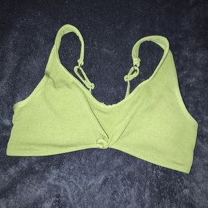 Green bikini top
